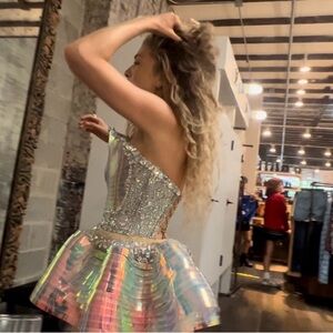 Sculpture dress handcrafted 2 pieces